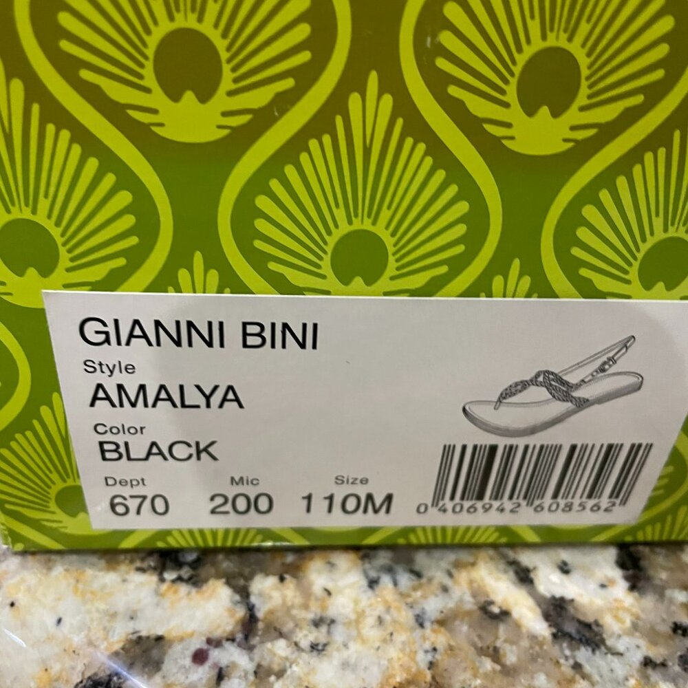 Gianni Bini, Amalya Black Sandals, Size 11 - Picture 4 of 4